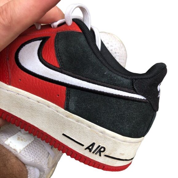 Rare 2018 Nike Air Force 1 Low Mystic Red Black Size 6 - Picture 2 of 16